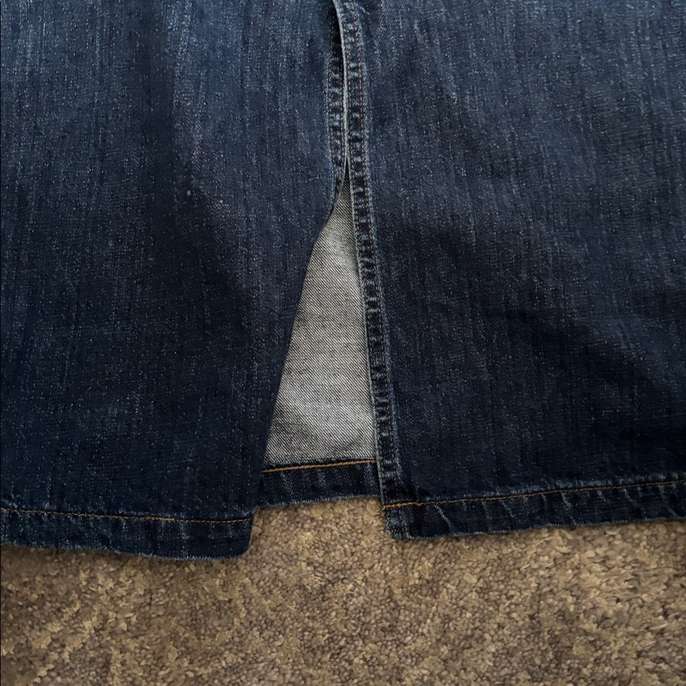 J. Crew Trademark Blue Denim Midi Skirt in 28 - Picture 5 of 6